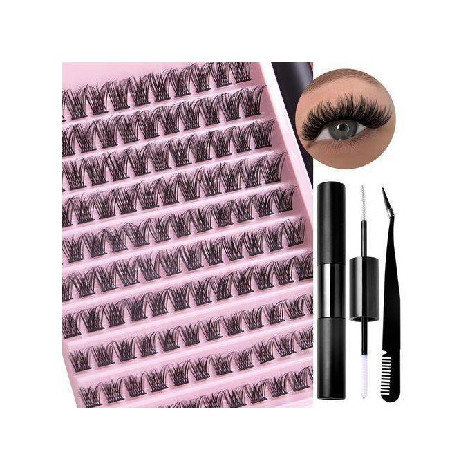 Homarom DIY Lash Extension Kit Single Cluster False Eyelashes Lashes
