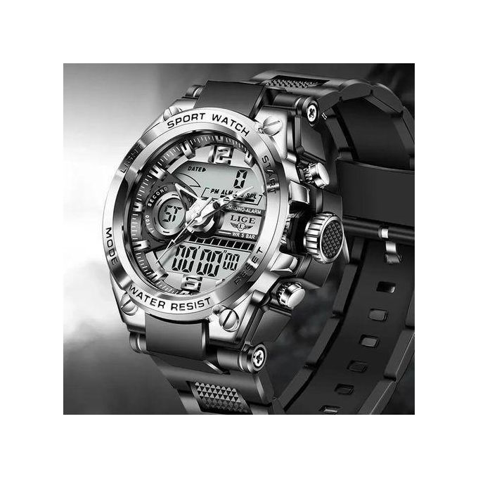 Share this product    OVO TOUMI Toumi Calendar Sporty Waterproof Quartz Men's Watch-Sliver
