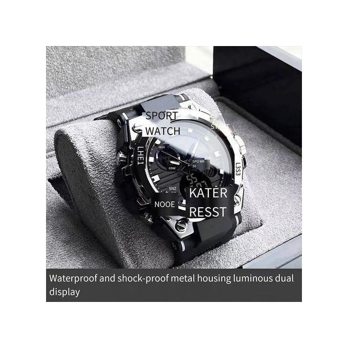 Share this product    OVO TOUMI Toumi Calendar Sporty Waterproof Quartz Men's Watch-Sliver